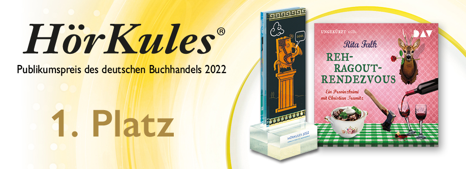 Platz 1 des »HörKules 2022« (Publikumspreis des deutschen Buchhandels)